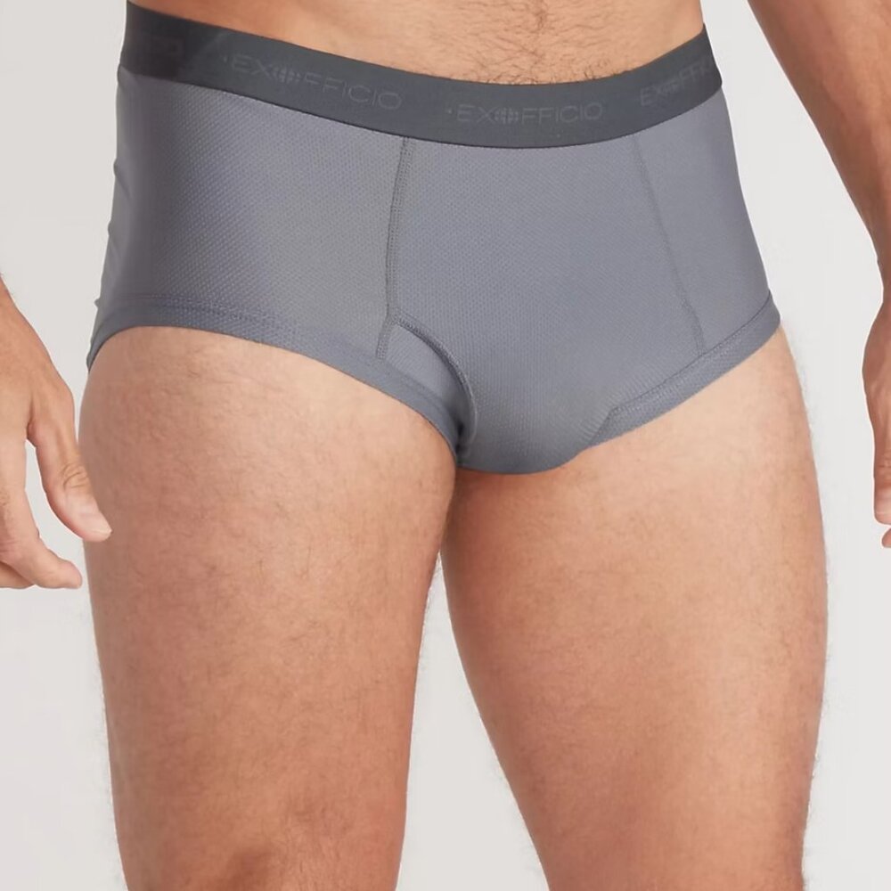 ExOfficio Men's Gray Briefs Give-n-go size Large 1216709